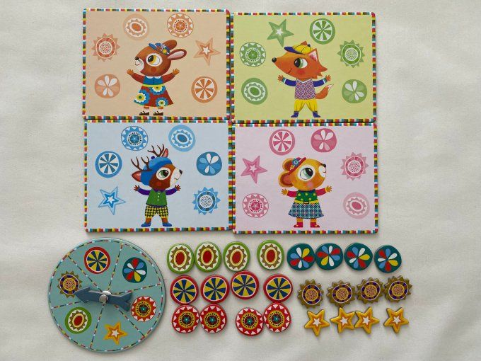 Jeu de société Bingo Mémo Domino Les p'tits copains Djeco d'occasion