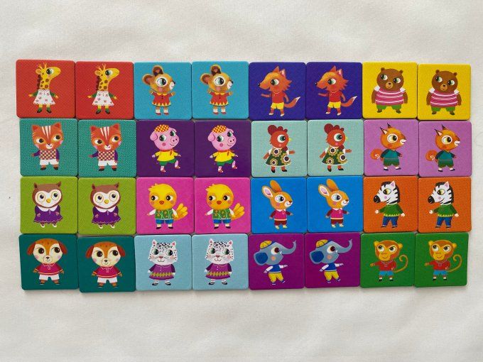 Jeu de société Bingo Mémo Domino Les p'tits copains Djeco d'occasion