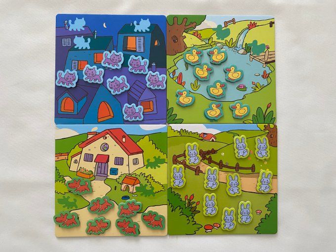 Jeu Eduludo 1,2,3 chiffres Djeco 3/6 ans d'occasion