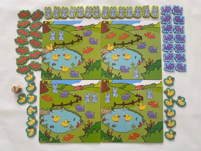 Jeu Eduludo 1,2,3 chiffres Djeco 3/6 ans d'occasion
