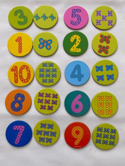 Jeu Eduludo 1,2,3 chiffres Djeco 3/6 ans d'occasion