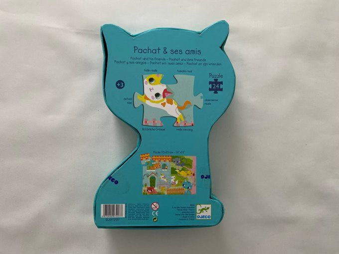 Puzzle silhouette Pacha et ses amis 24 pièces Djeco d'occasion 