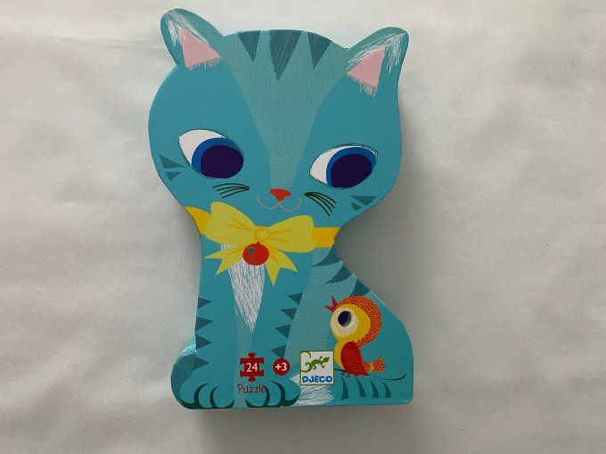Puzzle silhouette Pacha et ses amis 24 pièces Djeco d'occasion