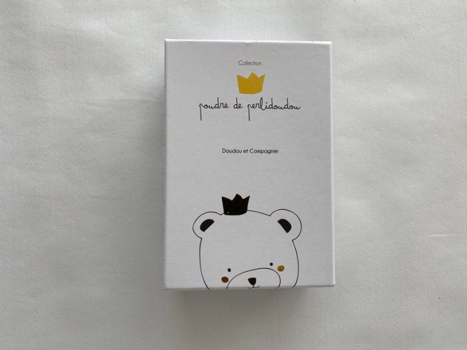 Doudou plat ours petit rois marron 15 cm DC3512 Doudou & Compagnie - Article Neuf 