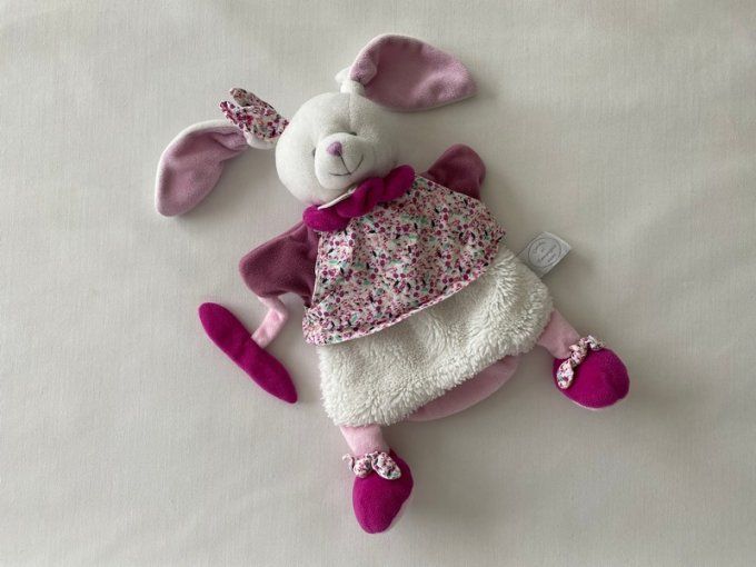 Doudou marionnette lapin cerise rose DC3080 Doudou et Compagnie d'occasion