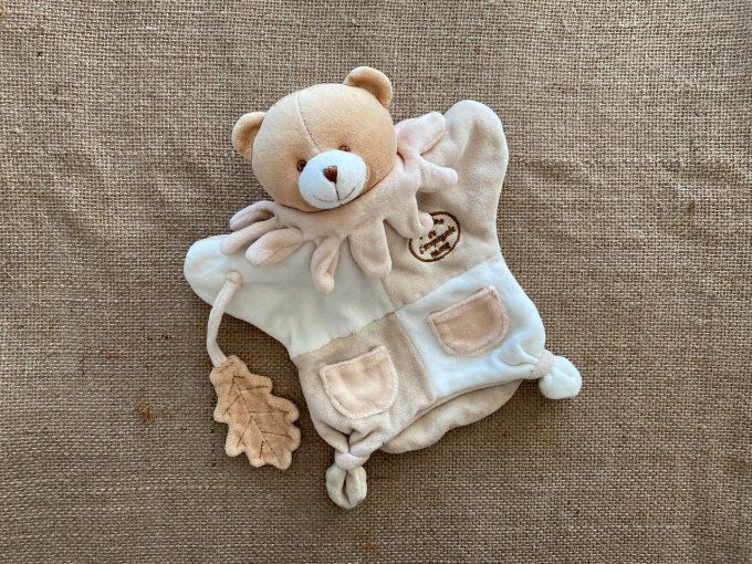 Doudou marionnette ours et sa feuille de chêne Doudou et Compagnie d'occasion