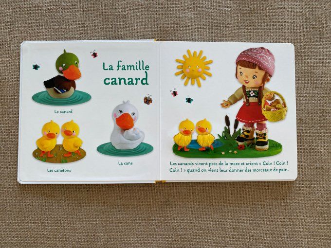Livre L'imagerie à toucher des Bébés LA FERME  Fleurus d'occasion 