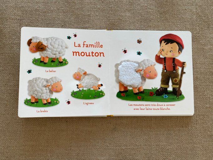 Livre L'imagerie à toucher des Bébés LA FERME  Fleurus d'occasion 