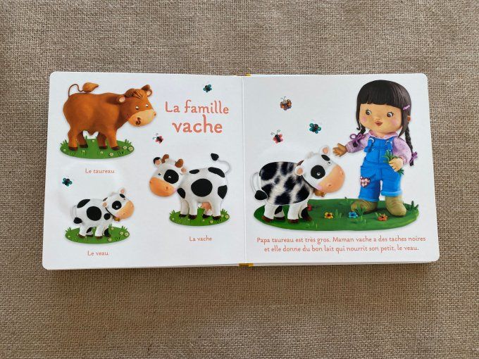 Livre L'imagerie à toucher des Bébés LA FERME  Fleurus d'occasion 
