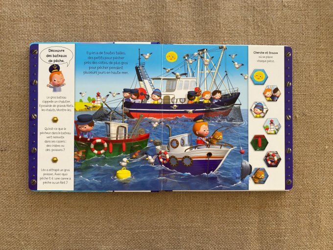 Livre découvre les bateaux avec Léo Fleurus d'occasion 