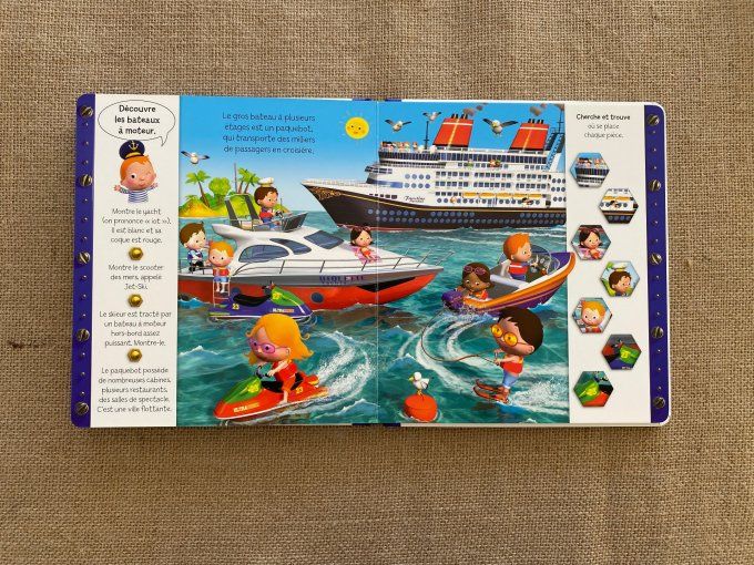 Livre découvre les bateaux avec Léo Fleurus d'occasion 