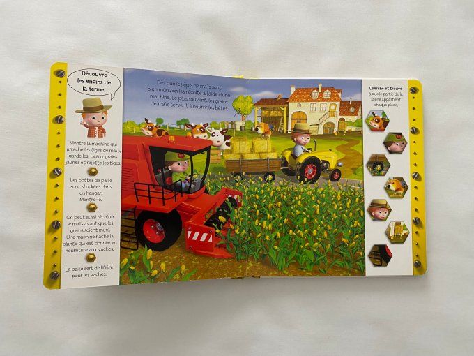 Livre découvre Les engins de la ferme avec Peter Fleurus d'occasion