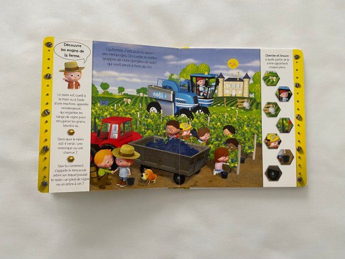 Livre découvre Les engins de la ferme avec Peter Fleurus d'occasion