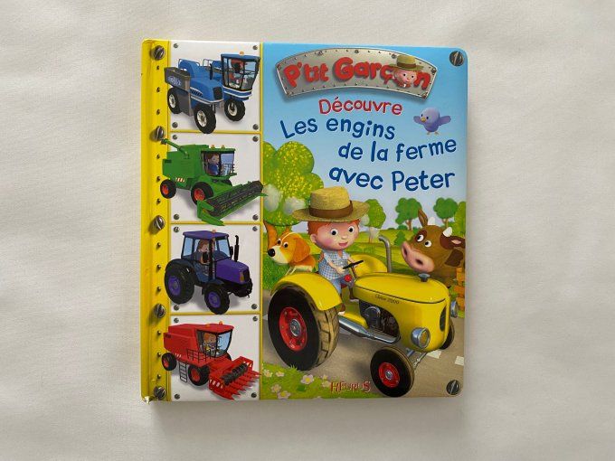 Livre découvre Les engins de la ferme avec Peter Fleurus d'occasion