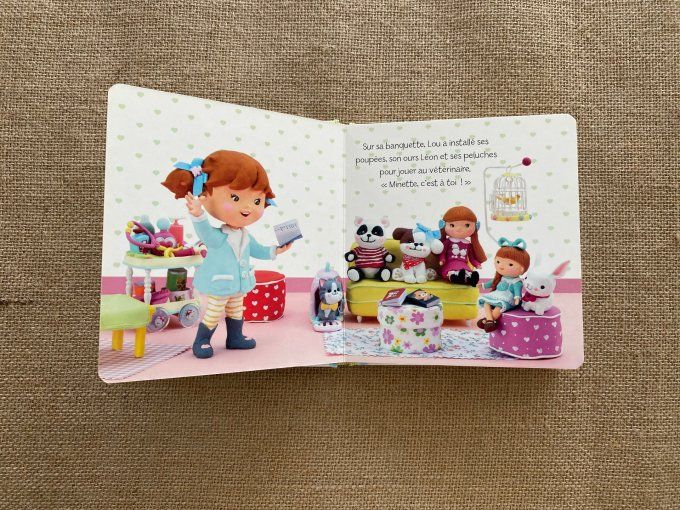 Livre Lou joue au vétérinaire P'tite Fille Fleurus d'occasion