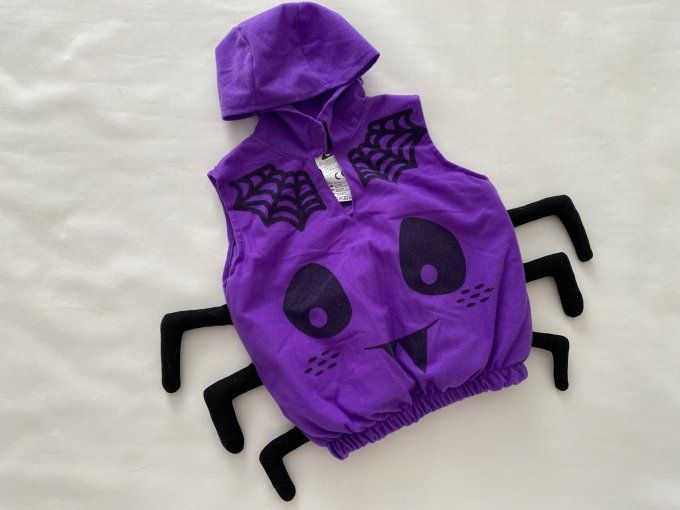 Déguisement araignée 18-24 mois avec sac à bonbons d'occasion 