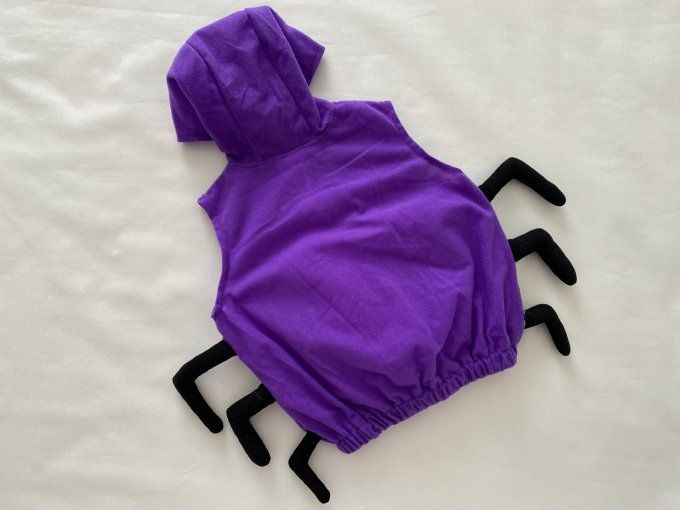 Déguisement araignée 18-24 mois avec sac à bonbons d'occasion 