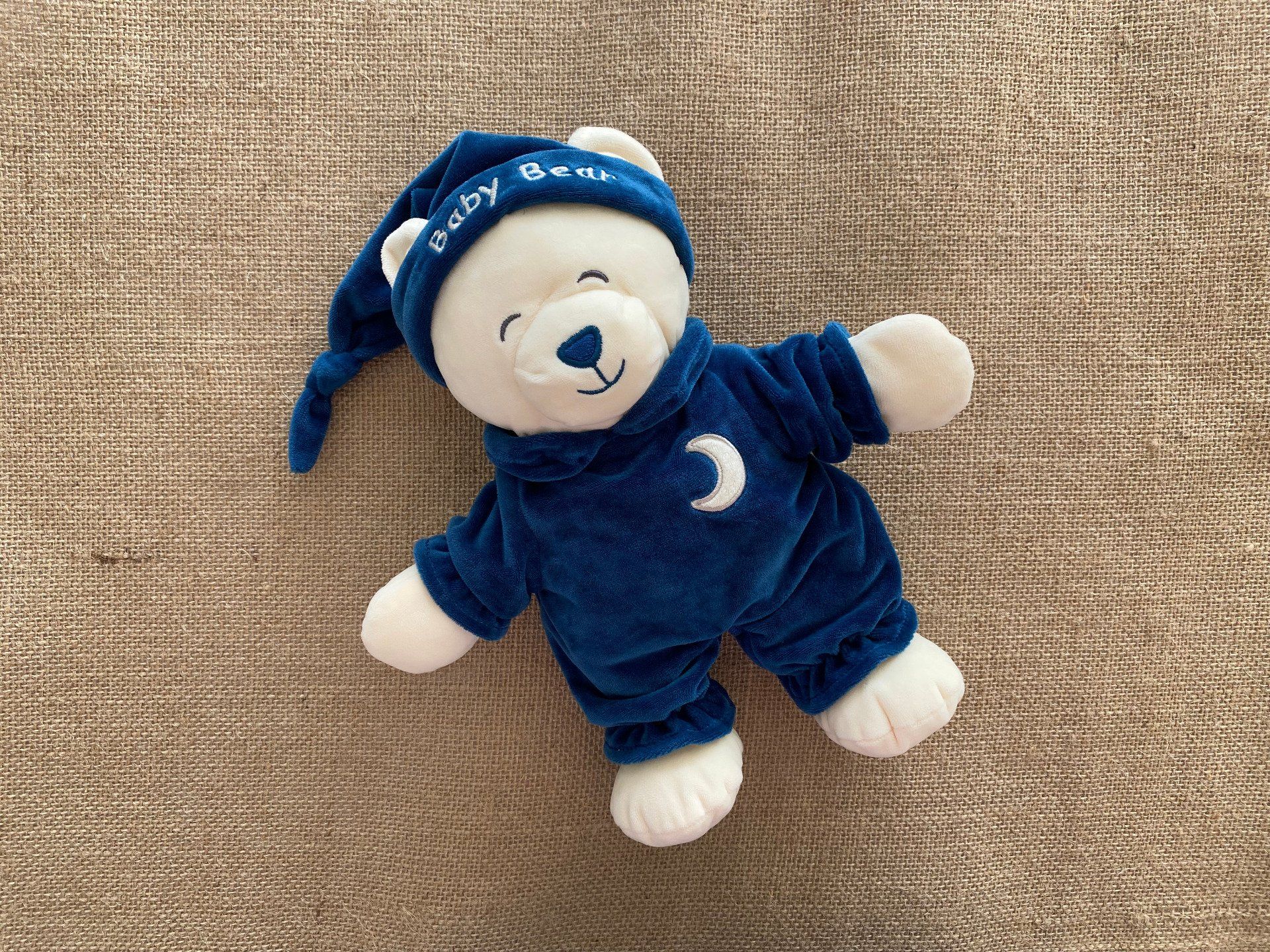 Peluche ours Baby Bear douceur bleu marine 24 cm Gipsy d'occasion Peluche ours Baby Bear douceur bleu marine 24 cm Gipsy d'occasion
