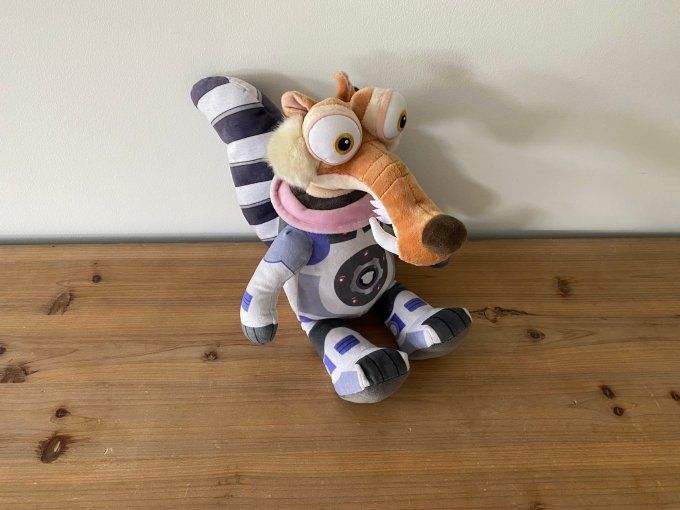 Peluche L'AGE DE GLACE 5 Scrat Cosmonaute 25 cm Gipsy - Article Neuf