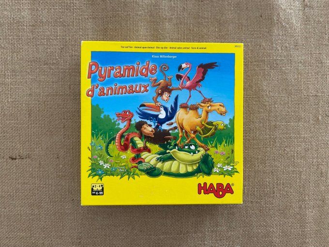 Jeu de société Pyramide d'animaux Haba d'occasion