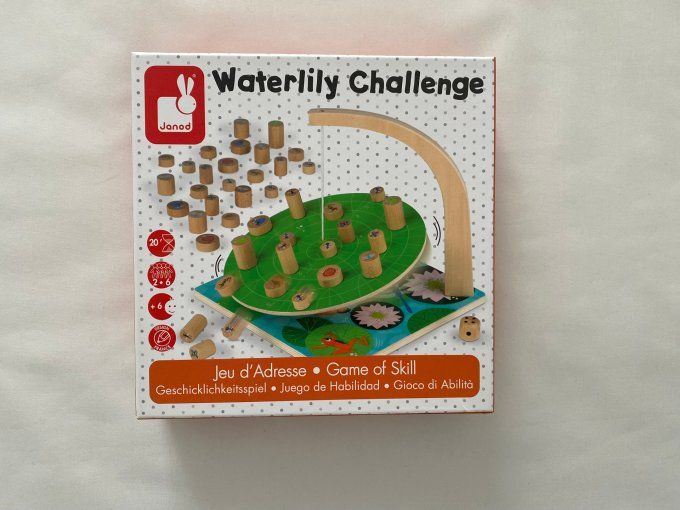 Jeu de société jeu d'adresse Waterlity Challenge en bois Janod d'occasion