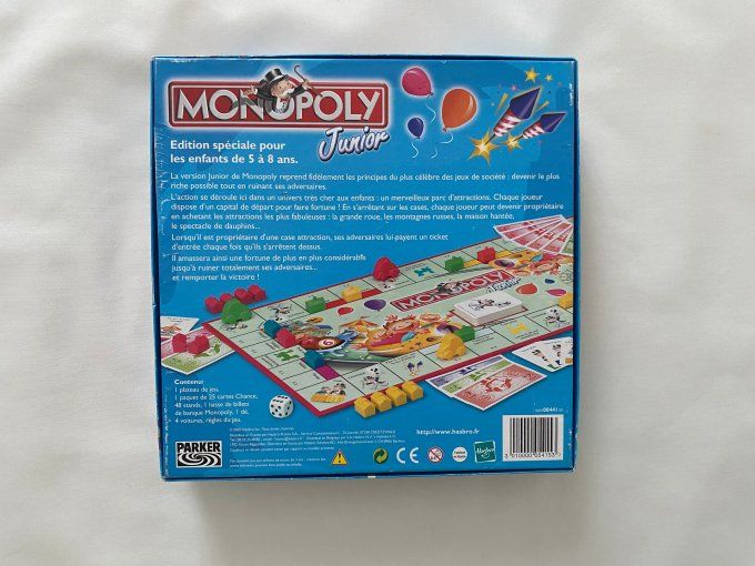 Jeu de société Monopoly Junior A la fête foraine Hasbro d'occasion 