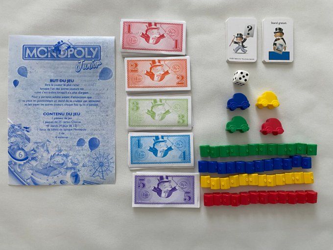 Jeu de société Monopoly Junior A la fête foraine Hasbro d'occasion 