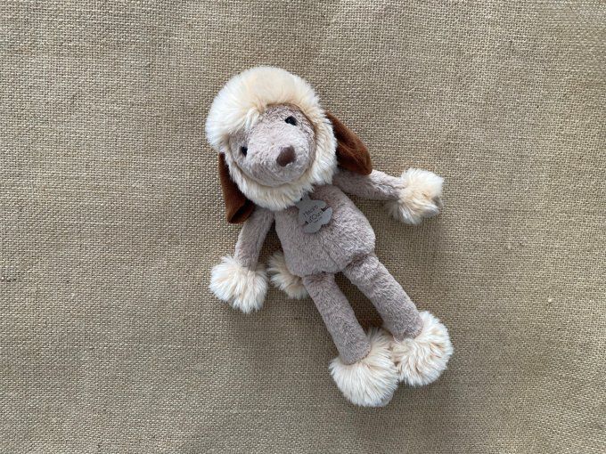 Peluche chien brun caniche 30 cm Les Ebourrifés HO3158 Histoire d'Ours d'occasion