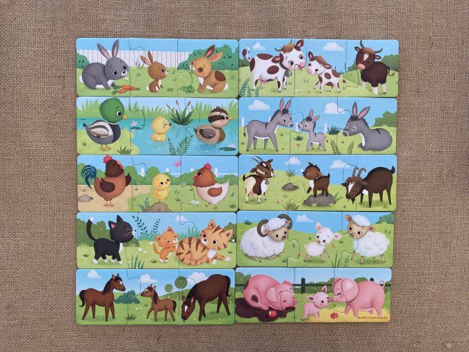 Puzzle Trionimo jeu d'association 30 pièces Janod d'occasion