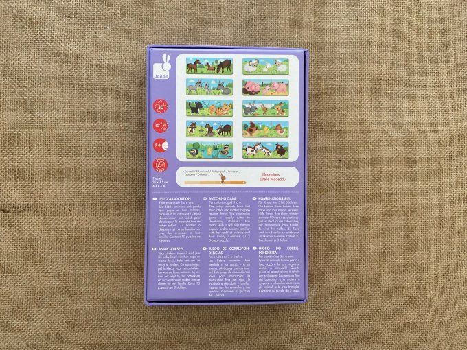 Puzzle Trionimo jeu d'association 30 pièces Janod d'occasion