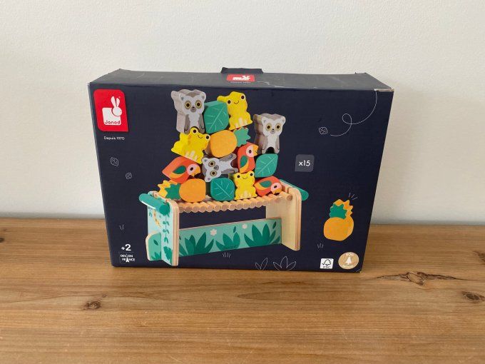Jeu d'équilibre en bois Tropical tropic Janod d'occasion