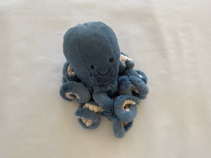 Peluche pieuvre bleue poulpe 23 cm Jellycat - Article Neuf 