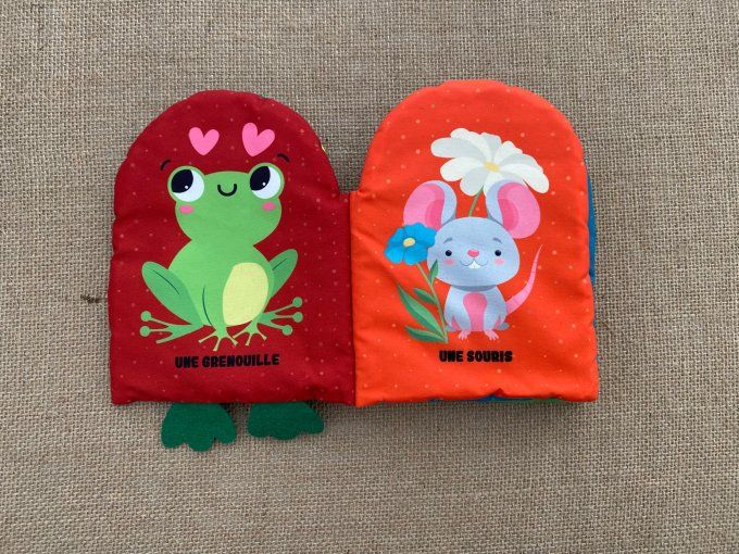 Livre tissu Mes plus beaux animaux d'occasion