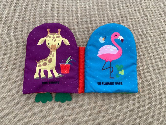 Livre tissu Mes plus beaux animaux d'occasion