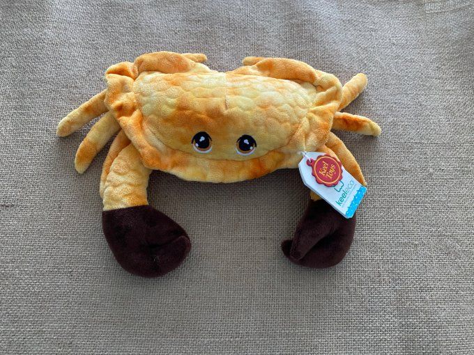 Peluche crabe orange Keel Toys Keeleco - Article Neuf