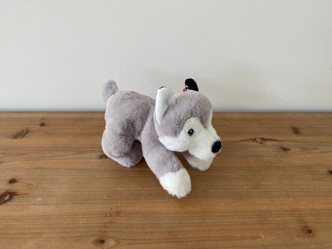 Peluche husky Keel Toys - Article Neuf