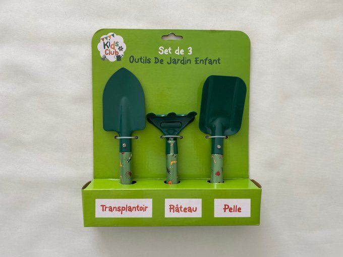 Set de 3 Outils de Jardin Enfant Kids Club – Article Neuf