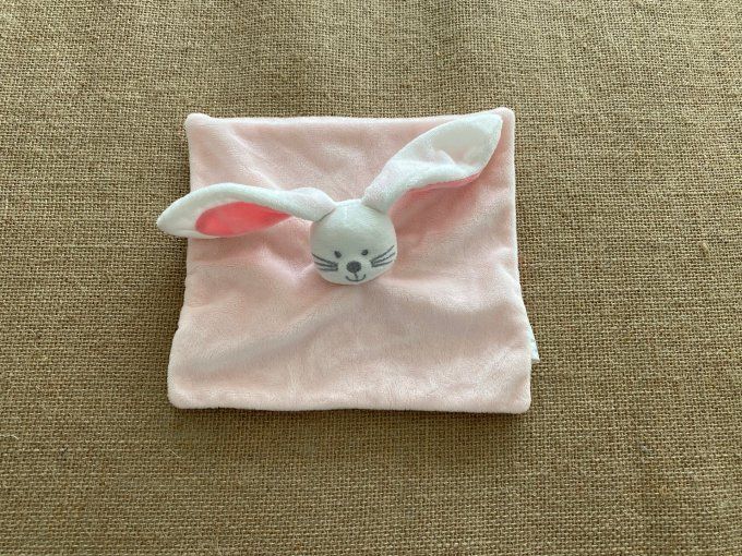 Doudou plat lapin rose Kimbaloo La Halle d'occasion