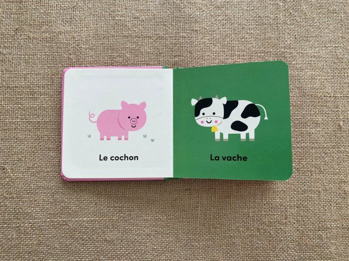 Lot de 2 livres imagiers Mes jouets et À la ferme pour enfants Konimpex d'occasion
