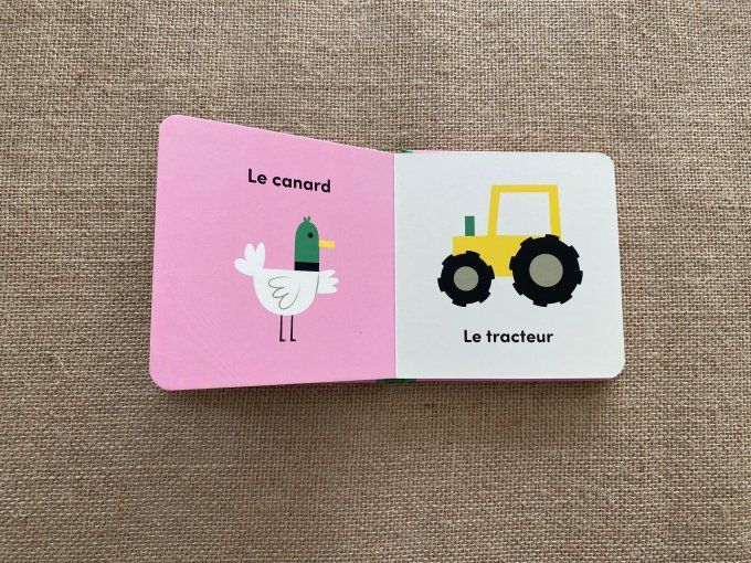 Lot de 2 livres imagiers Mes jouets et À la ferme pour enfants Konimpex d'occasion