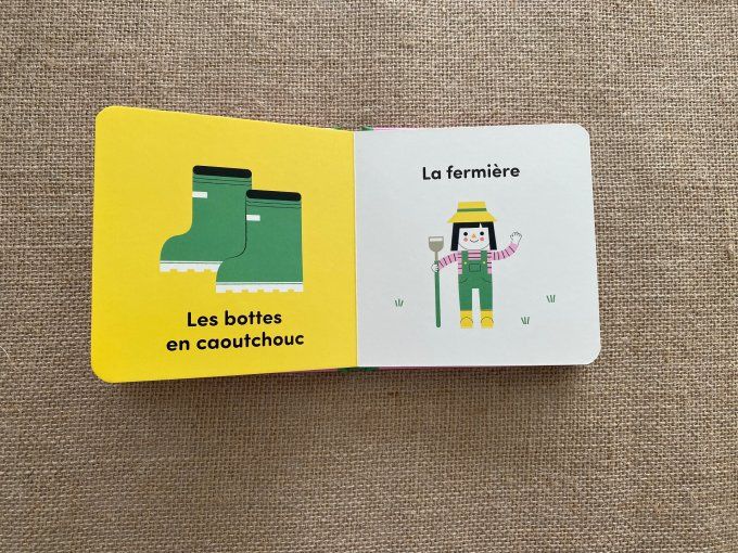 Lot de 2 livres imagiers Mes jouets et À la ferme pour enfants Konimpex d'occasion