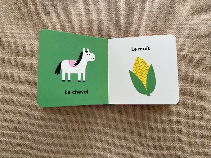 Lot de 2 livres imagiers Mes jouets et À la ferme pour enfants Konimpex d'occasion