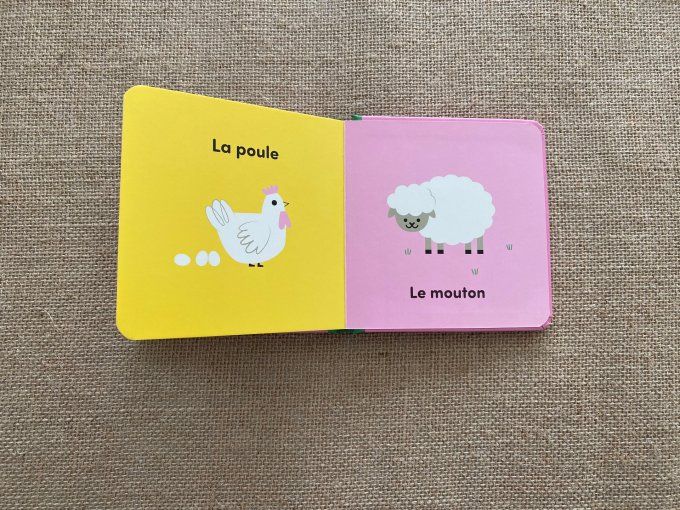 Lot de 2 livres imagiers Mes jouets et À la ferme pour enfants Konimpex d'occasion