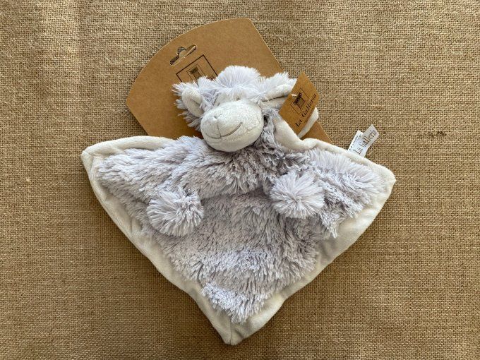Doudou plat mouton gris La Galleria - Article Neuf