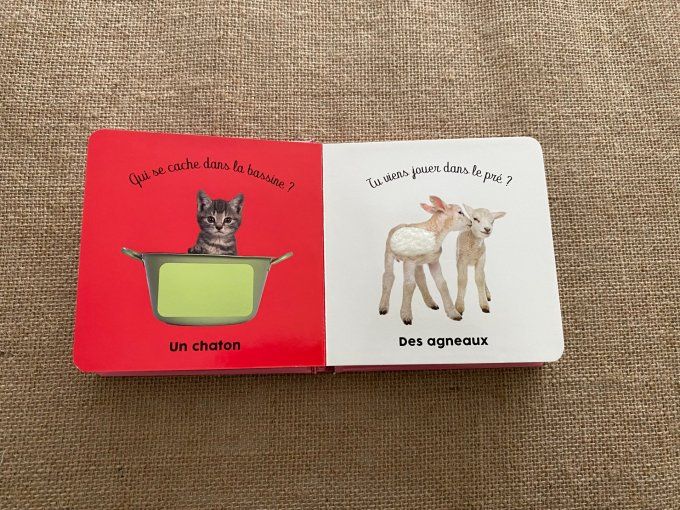 Livre les bébés de la ferme Langue au chat d'occasion 