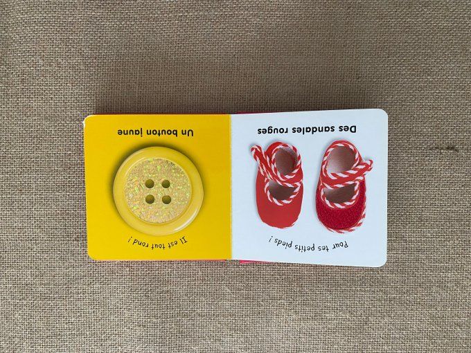 Livre les couleur à toucher Langue au Chat d'occasion 