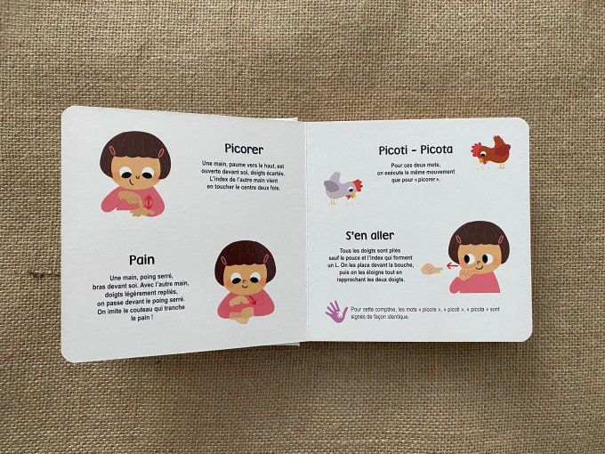 Livre L’Imagier des signes Langue au Chat d'occasion