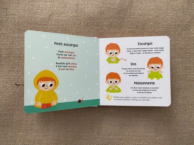 Livre L’Imagier des signes Langue au Chat d'occasion