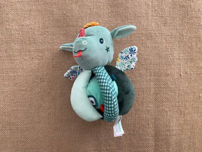 Hochet à poignées Joe le dragon Lilliputiens d'occasion 