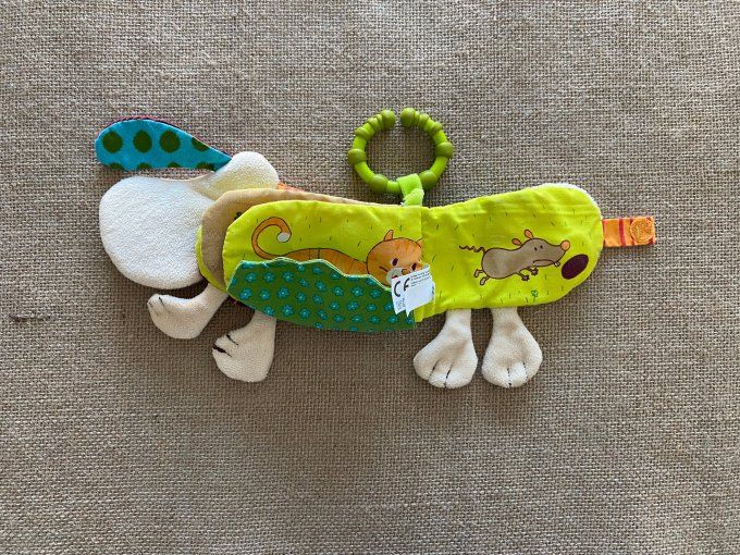 Livre tissu Jef le chien Lilliputiens d'occasion 
